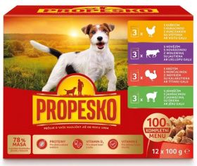 PROPESKO Dog kapsička mix 12x100g