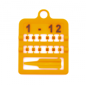 Kroužky E-Z Split Ring číselné, průměr 3mm oranžové 12ks